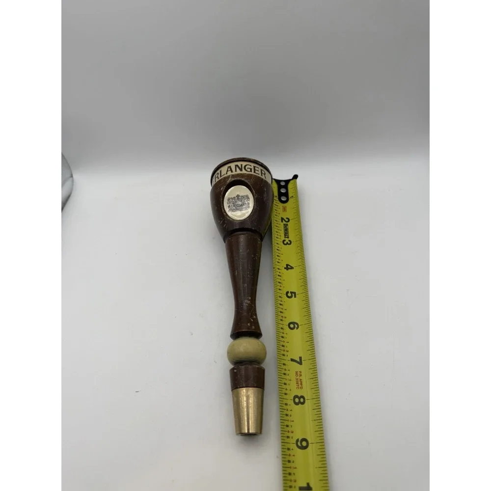 Vintage Erlanger Beer Wooden Tap Handle Bar Draft Faucet Knob 8.5